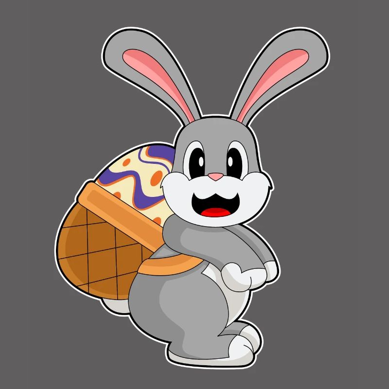 Bunny Easter Easter Egg Basket