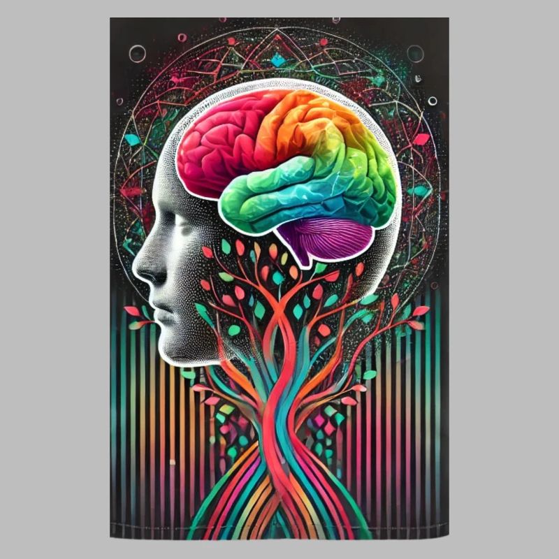 Surreal Brain Tree Design – Creative Fusion