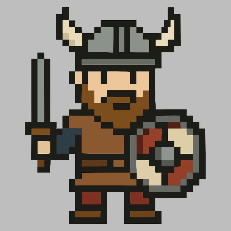 wikinger comic pixel