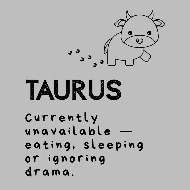 Dessin animé mignon du Taureau - Mode sieste activé