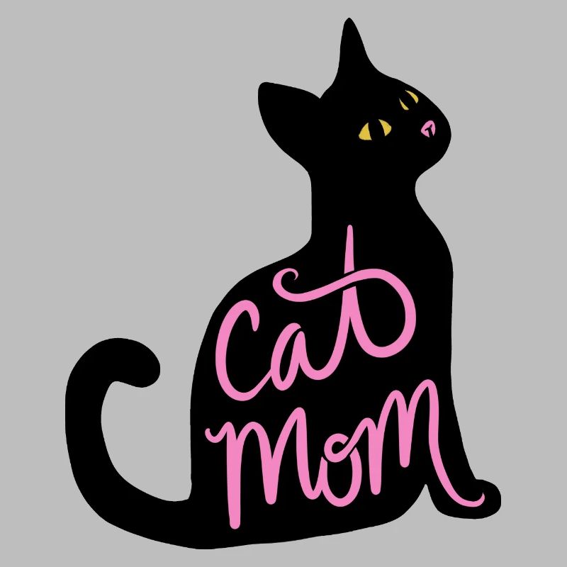 Cat Mom Neon Script