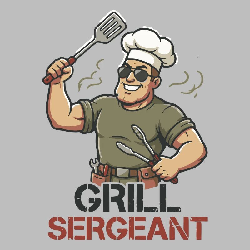 Grill Sergeant Funny BBQ Grill Chef