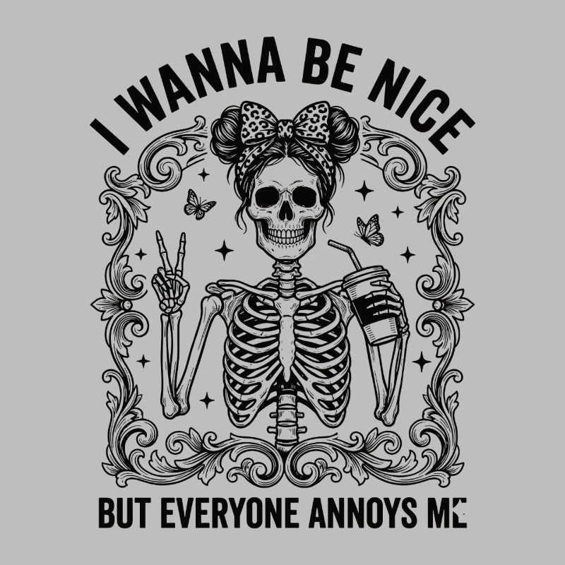 Real Irony Skeleton Humor Statement