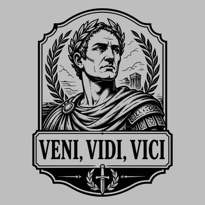 Caesar Veni Vidi Vici Rom Imperator Retro