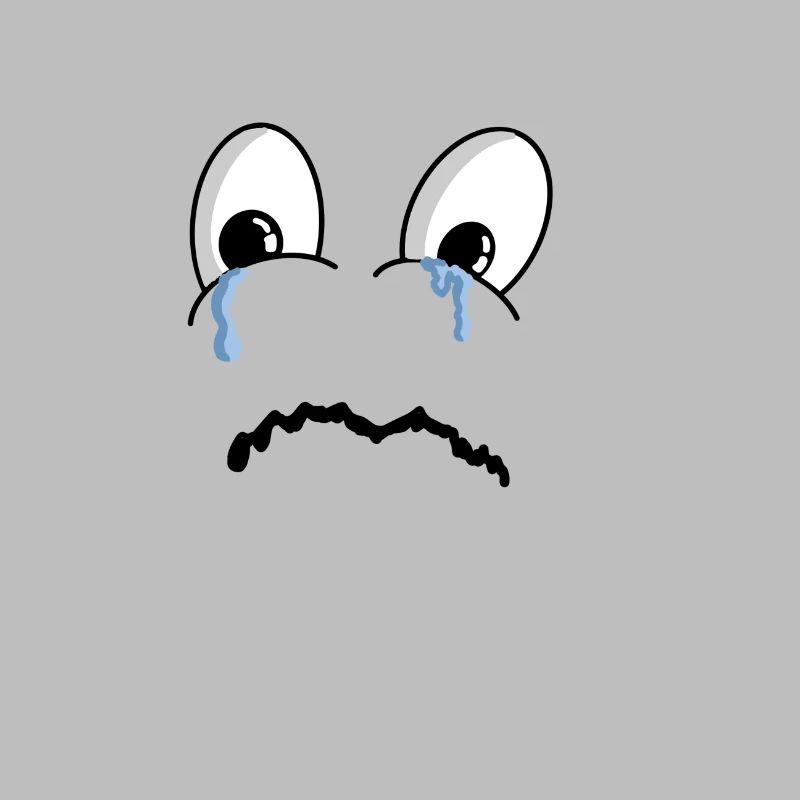 Sad Face Comic Tears