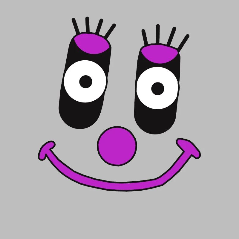 sentiments, émotions, visage, amical, clown mignon