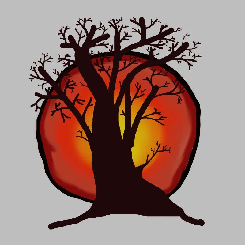 Tree, Sun, Sunset, Sunrays, Forest