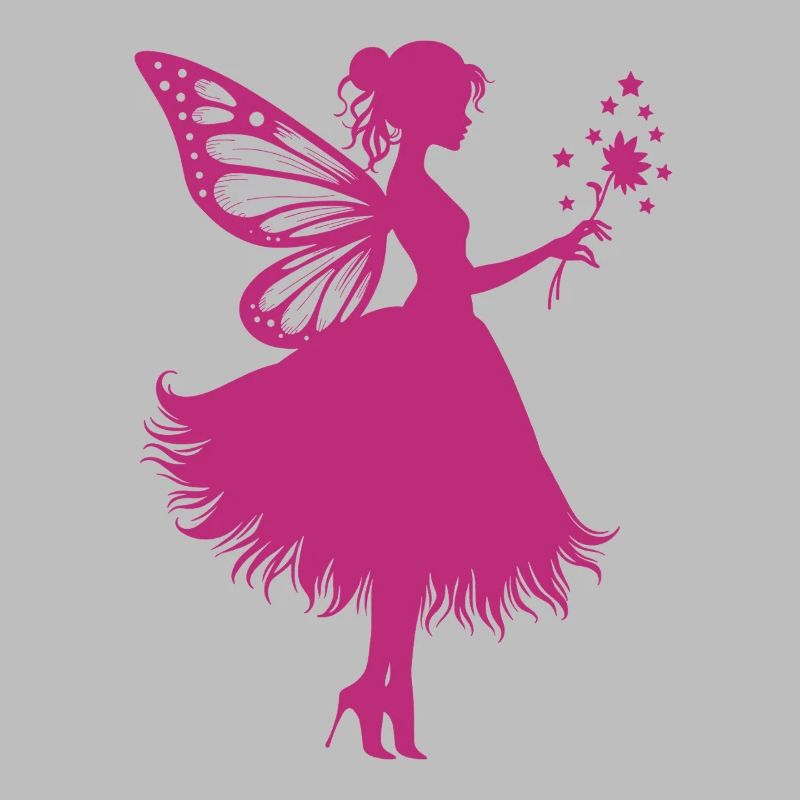 Fée magique avec fleur
