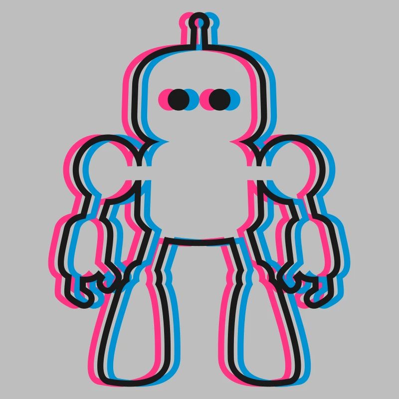 Roboter 3D Effekt KI Sci-Fi 