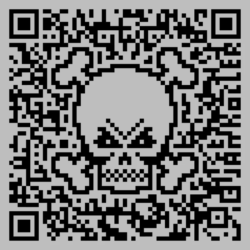 Totenkopf / Totenschädel (Quick Response Code / P)