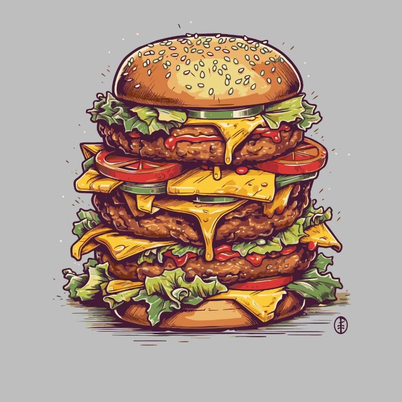 Un méga cheeseburger géant