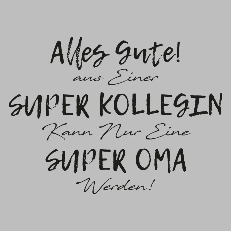 Arbeitskollege der ein Großmutter Oma Geschenk ist