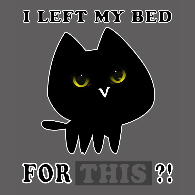 THAT'S why I left my BED?