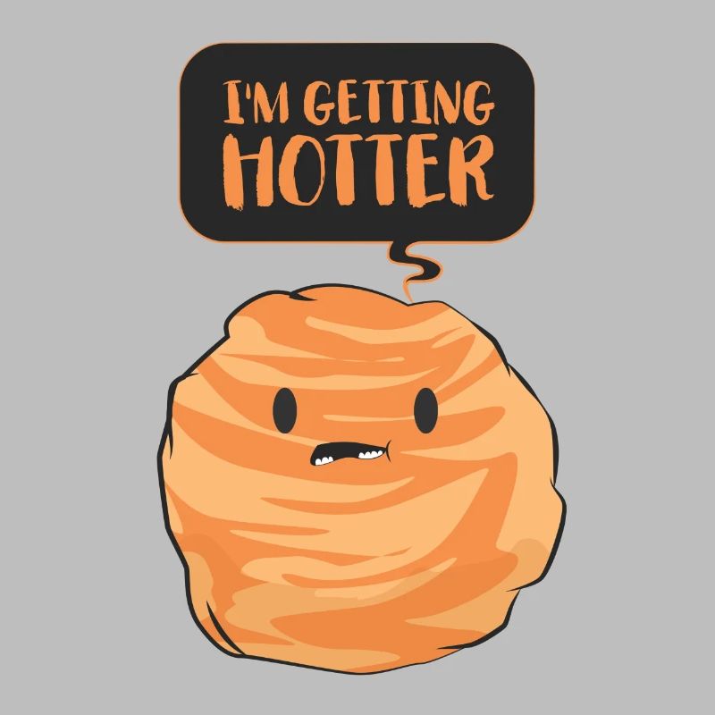 Planet outer space galaxy saying gift comic