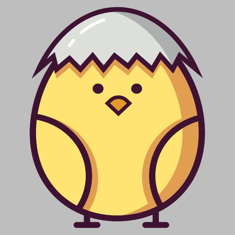 cute easter chick hatched recently