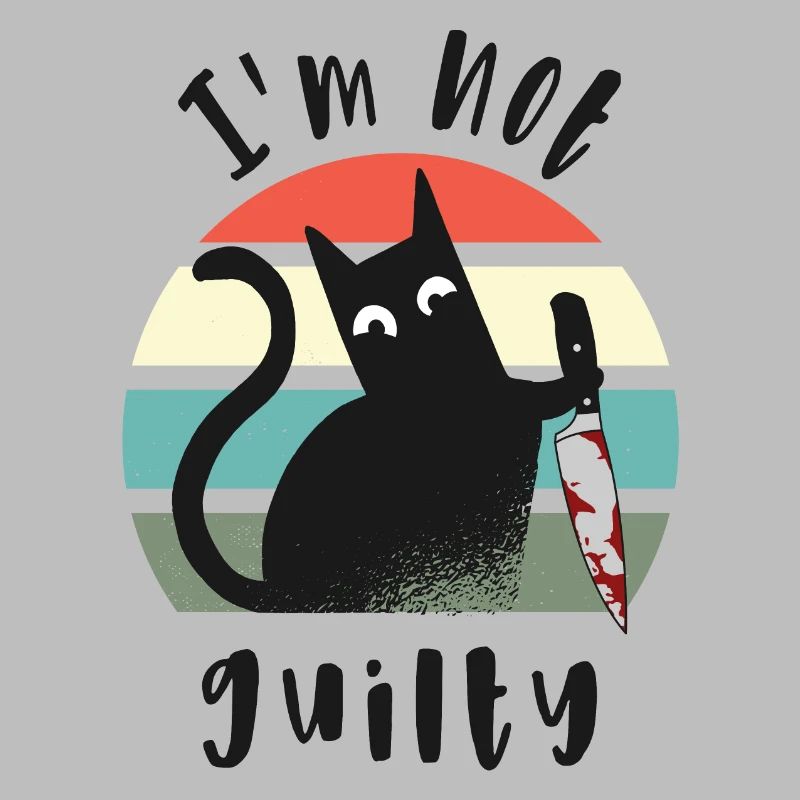 Ich bin unschuldig, Katze mit Messer