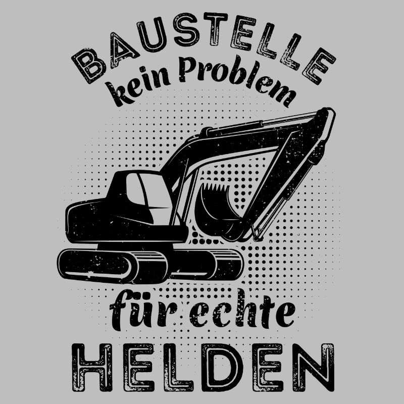 Baustelle - kein Problem für echte Helden - Bagger