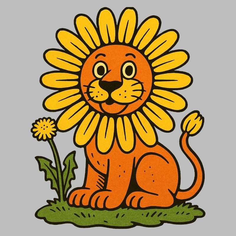 Sonnenblumenmähnenlöwe