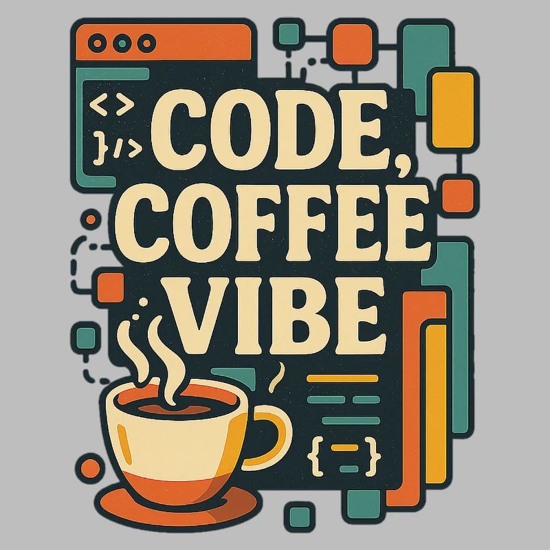 Code Coffee Vibe – T-shirt Programmeur drôle