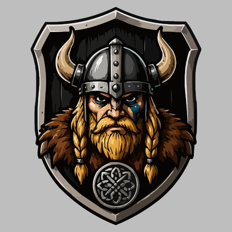 Viking Warrior with Shield