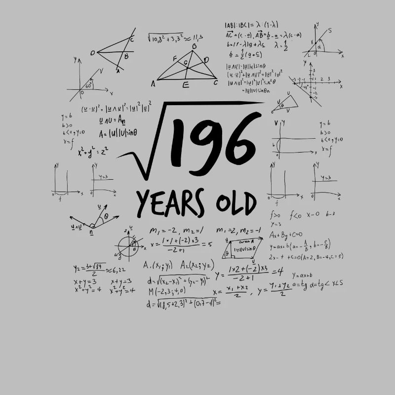 14th birthday root from 196 Mathematics Nerd Math