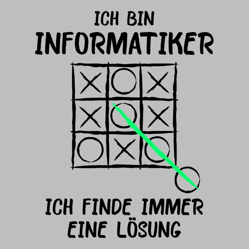 Ich bin Informatiker Lösung Spruch Computer Nerd G