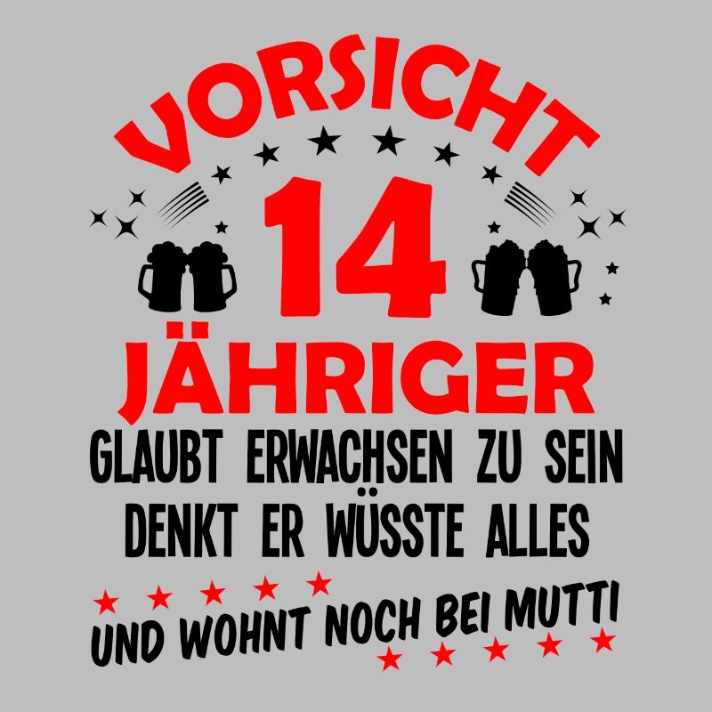 14 Geburtstag 14 Ehrentag Geschenk Mann Fun