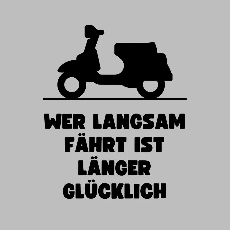 Passionierter Rollerfahrer oder Mofafahrer