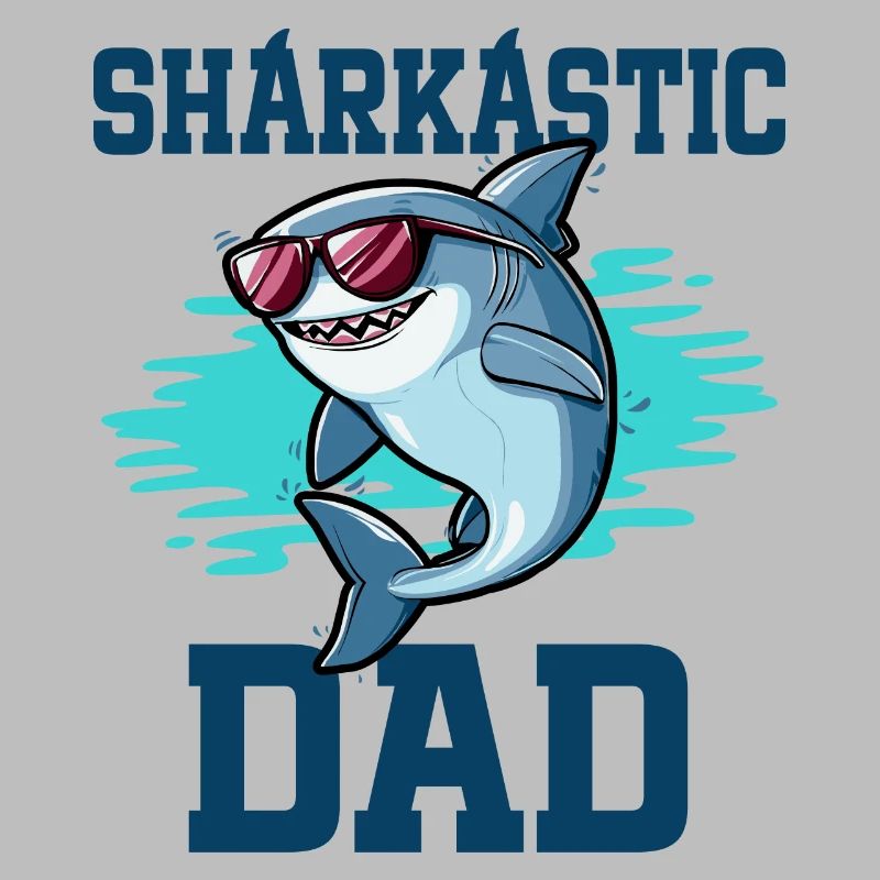 Sharkastic Father Shark Joke Sarcastic Dad
