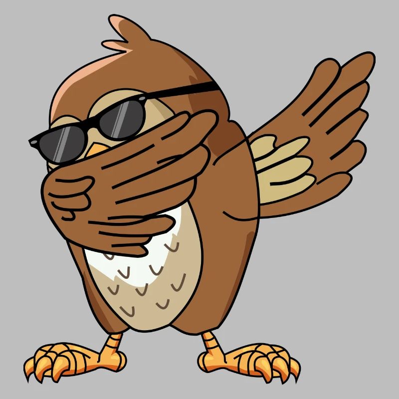 Eule Dabbing Dab Tanz Geschenk