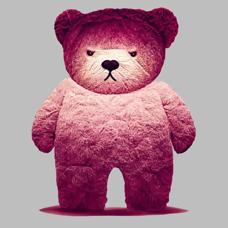 Pink Grumpy Teddy