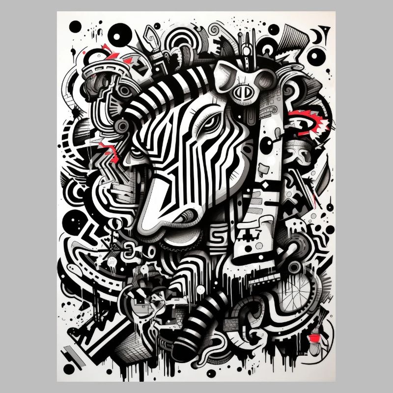 Zebra abstract geometrie