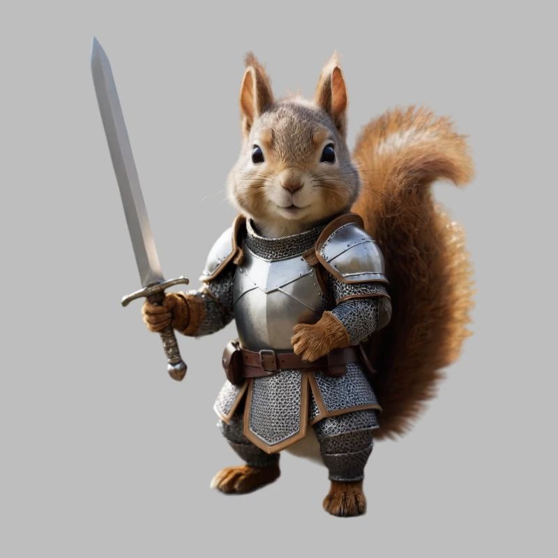 Eichhörnchen-Ritter-Schwert 3