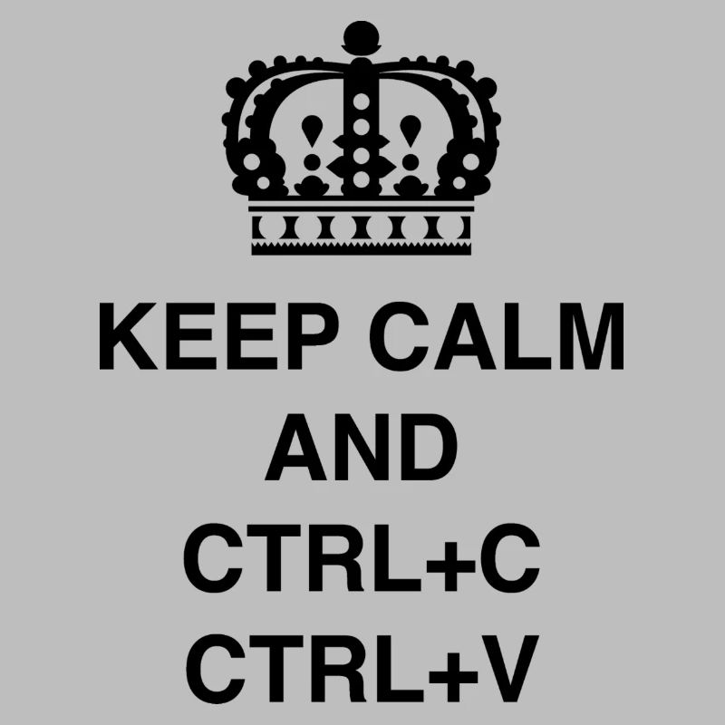 T-shirts de classe Keep calm et CTRL+C CTRL+V