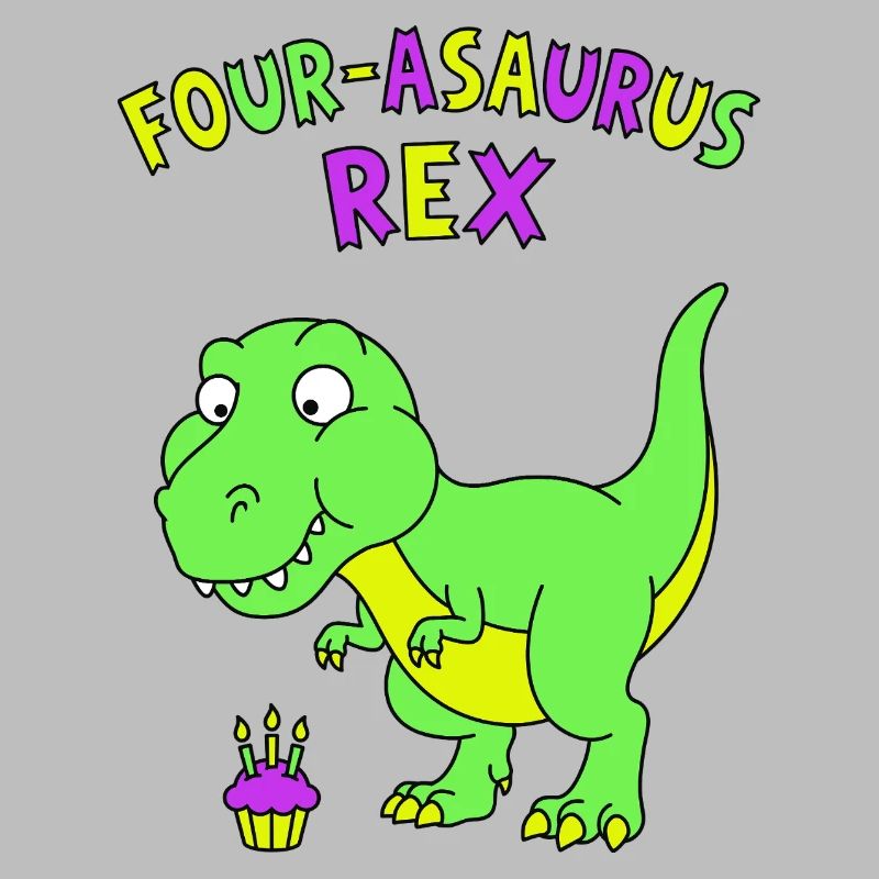 Four-asaurus Rex 4 Geburtstag
