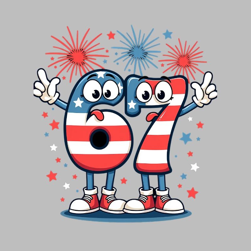 US Flag 67 Memes Six Seven