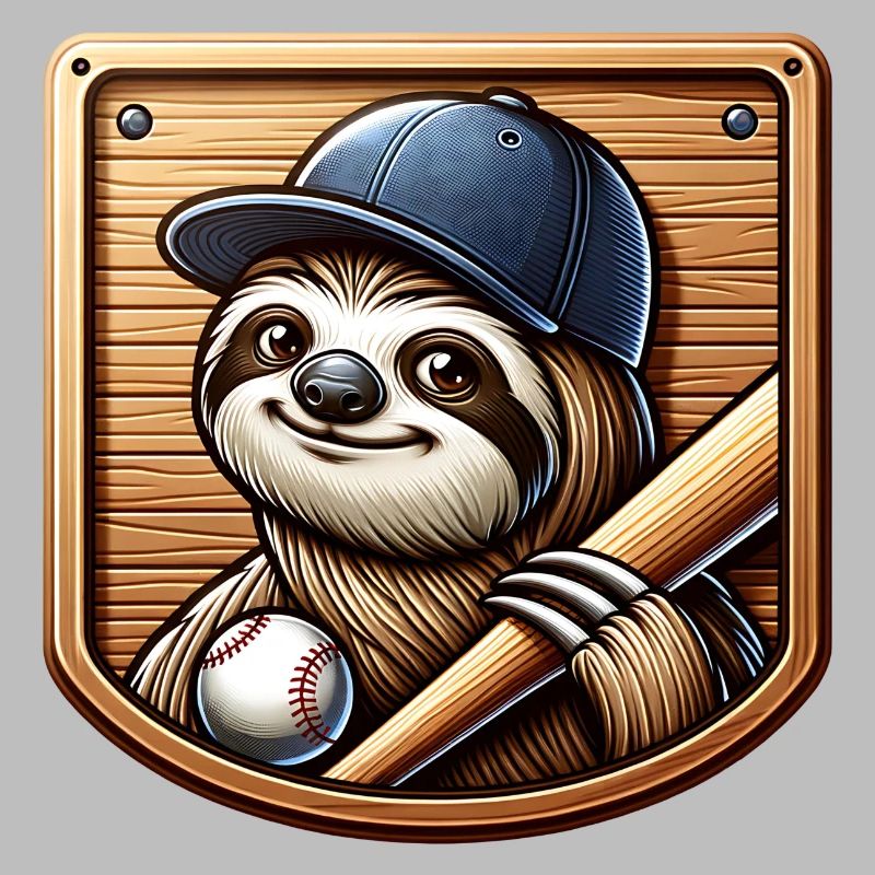 Conception de baseball sport Cool Sloth Pitcher