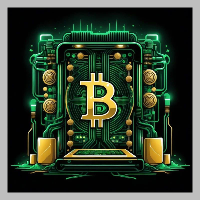 Bitcoin Krypto Crypto to the Moon Geschenk CPU