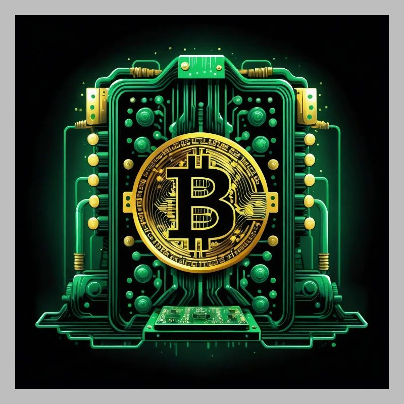 Bitcoin Krypto Crypto to the Moon Geschenk CPU