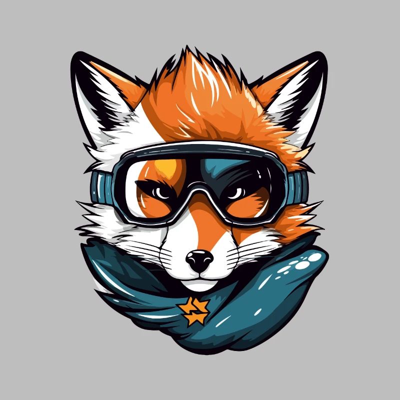Fox Snowboard Ski Goggles Comic