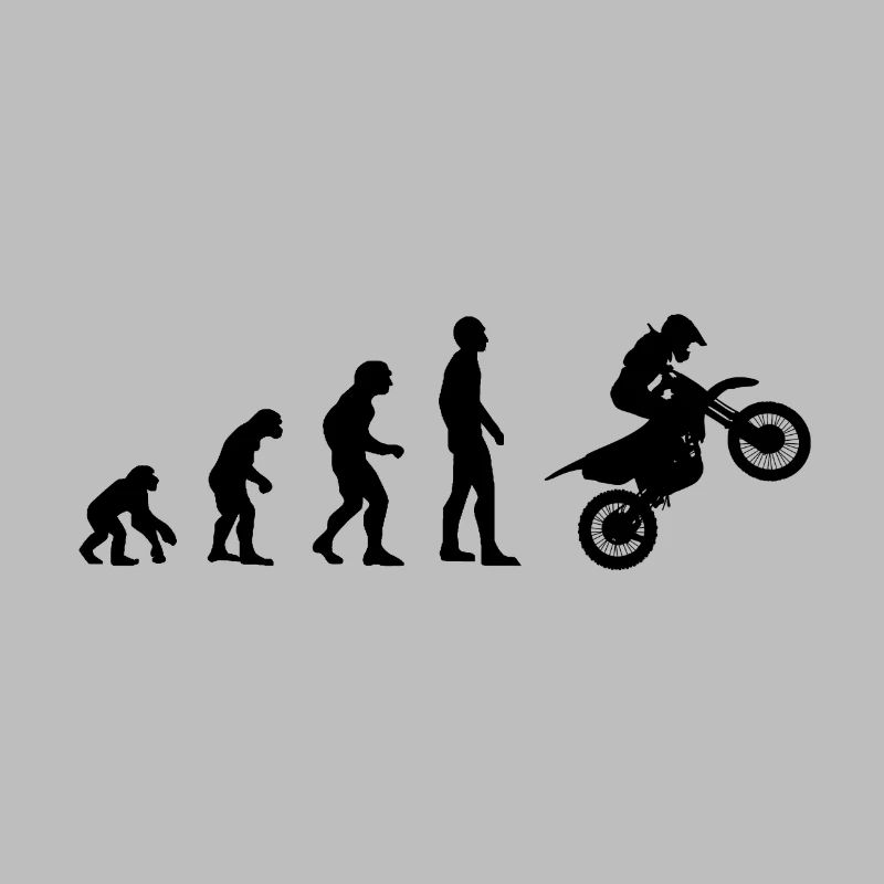 Motorradfahrer Evolution