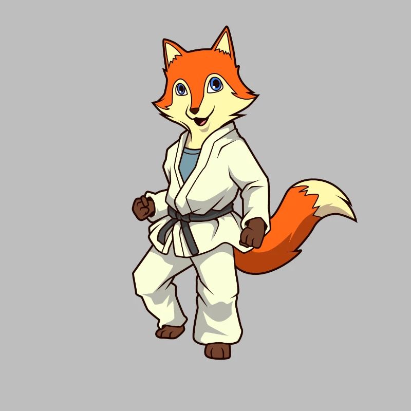 Comic Fuchs makes judo
