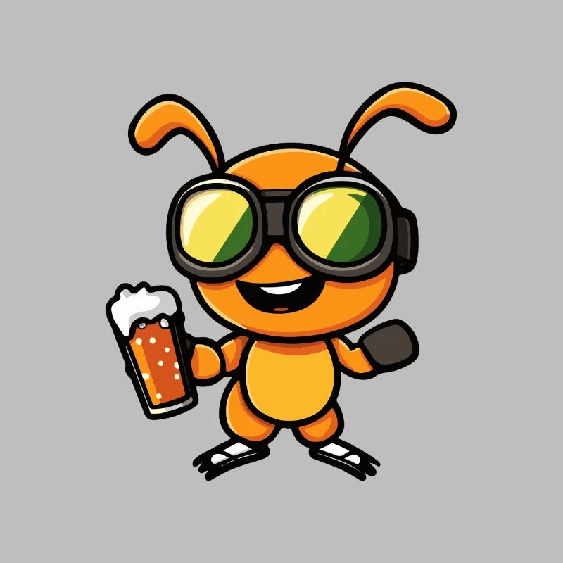 Ameise Apres Ski Bier Comic