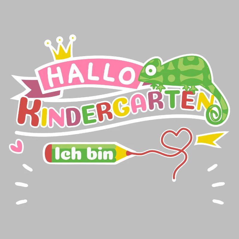 Hello Kindergarten Chameleon for personalization