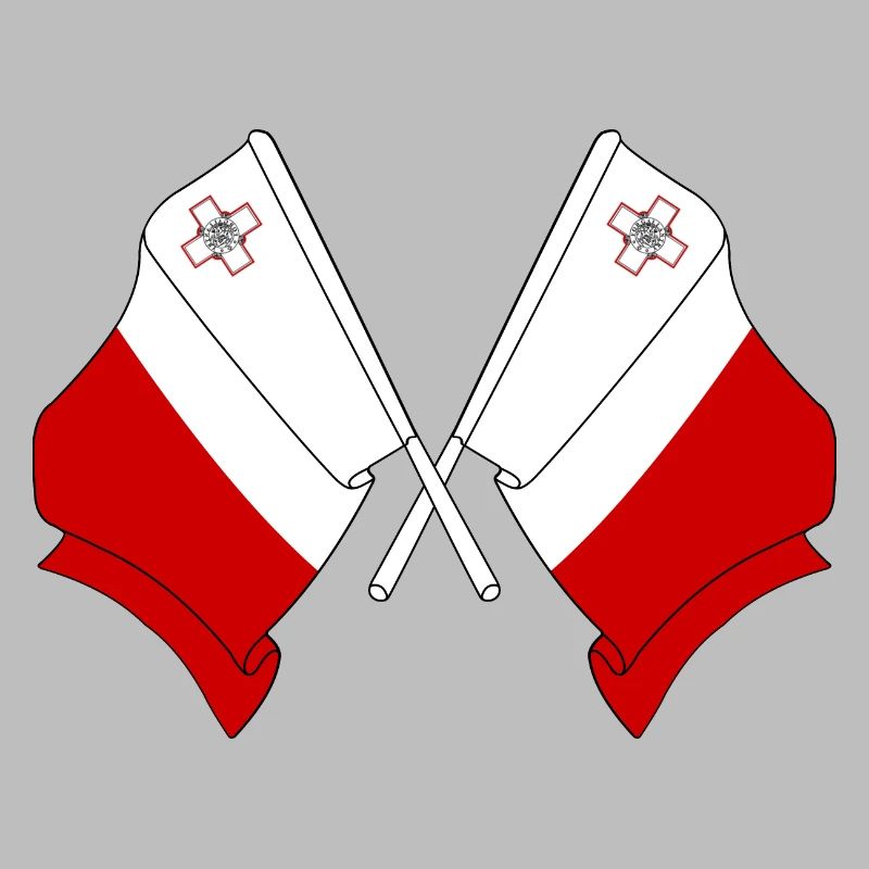 Deux drapeaux Malte