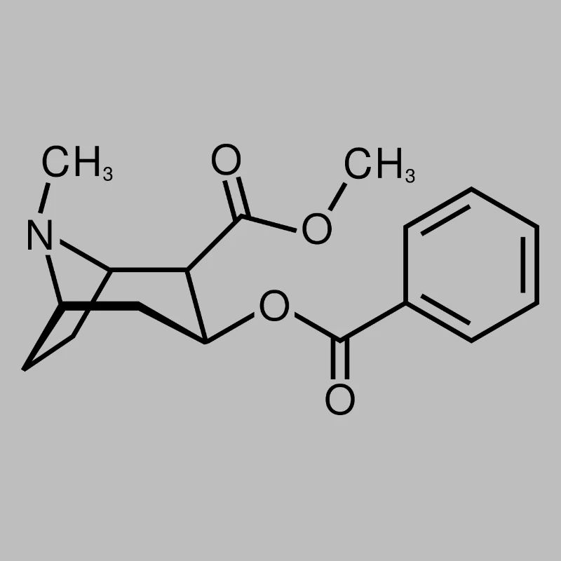 Cocaine molecule structure