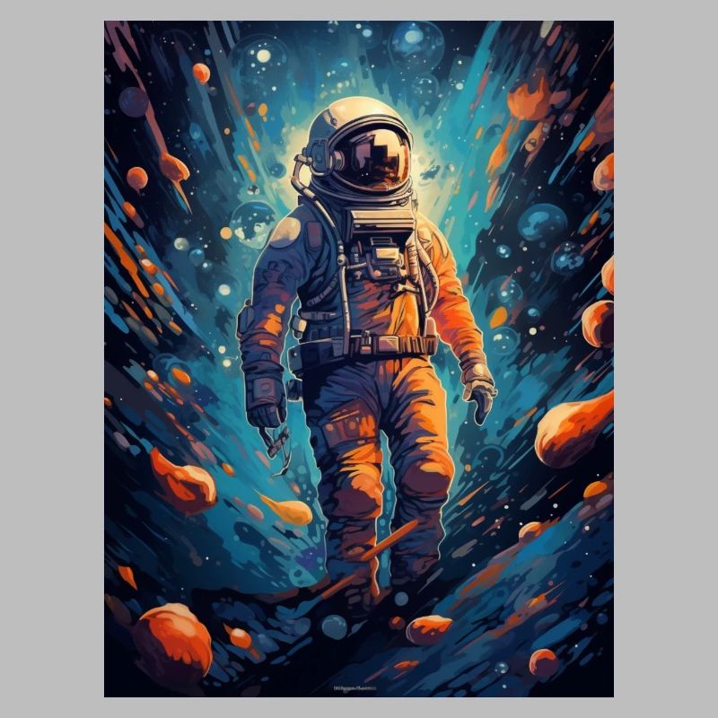 Astronaute de sortie dans l’espace