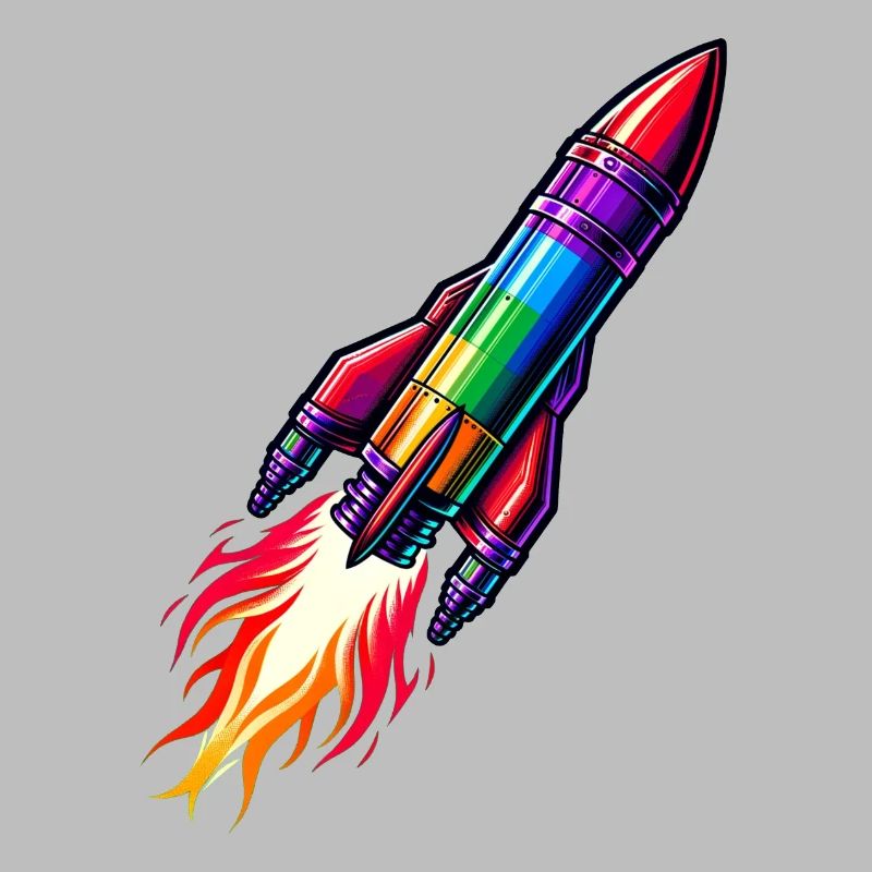 Fusée arc-en-ciel