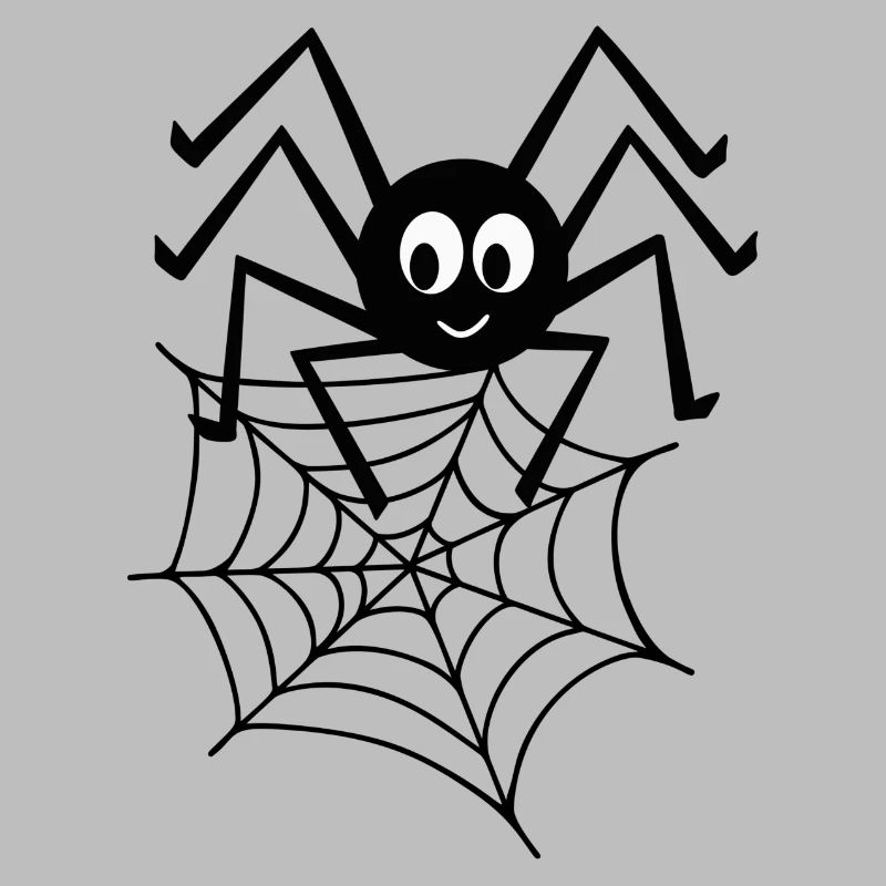 Spinne mit Netz