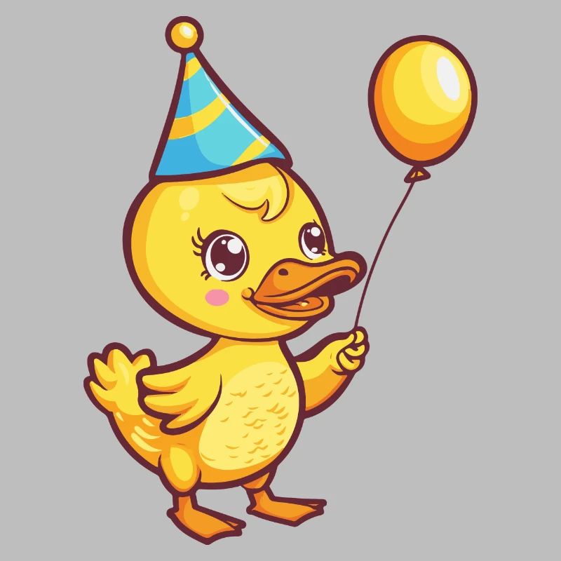 Ente Geburtstag Comic Niedlich